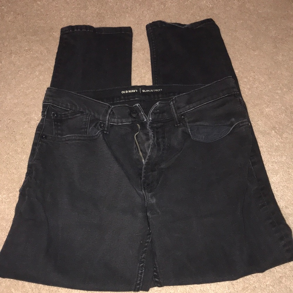 Men’s black slim jeans